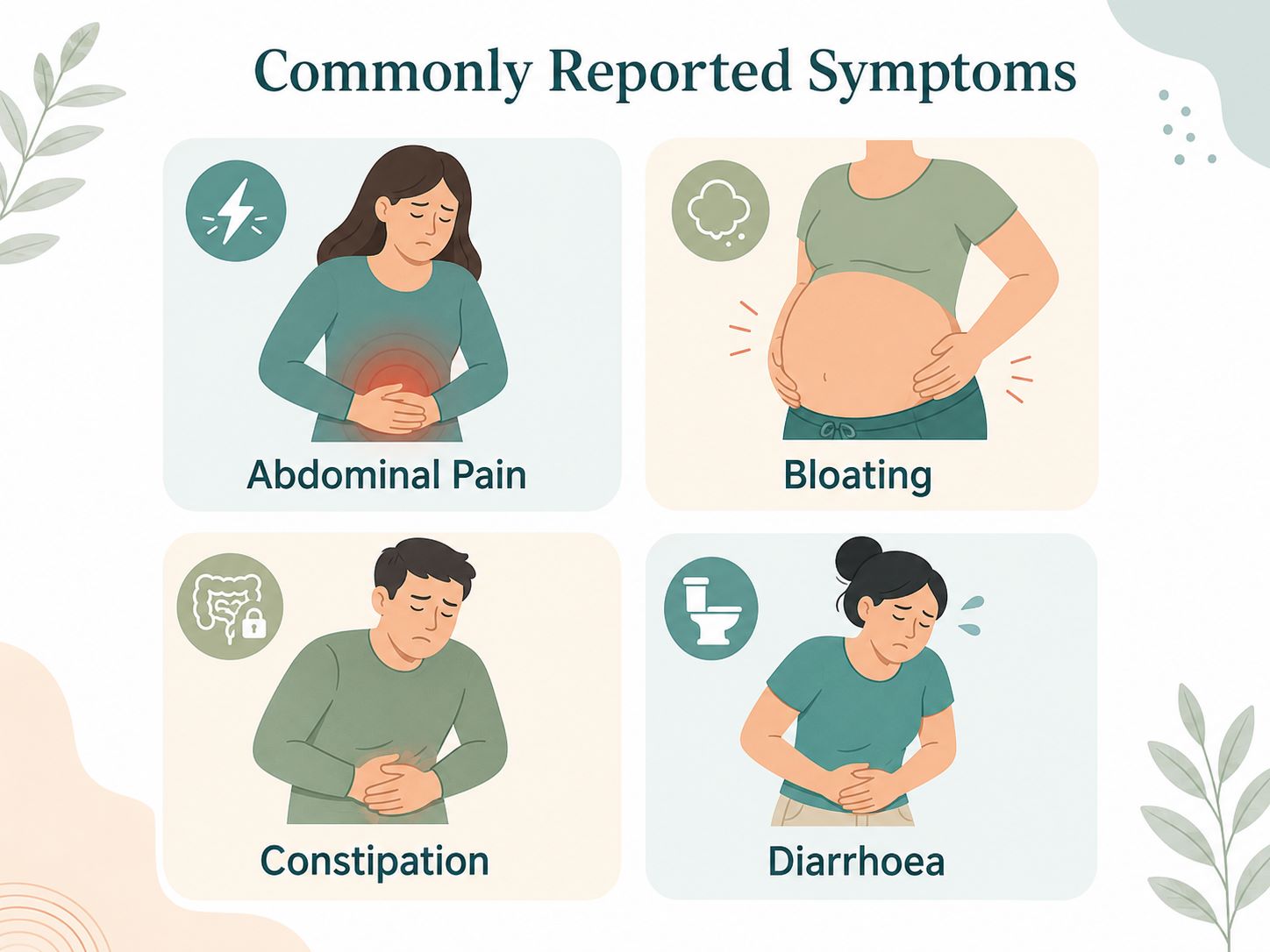 Is It IBS or Something Else Understanding IBS Symptoms Woman experiencing IBS symptoms including bloating and abdominal discomfort